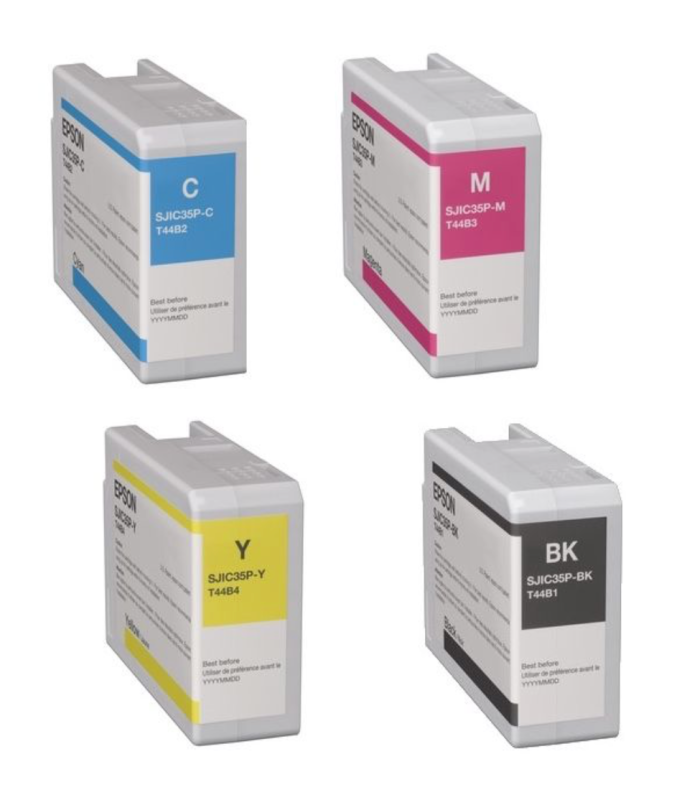 Epson CW-C6000 Inkjet Cartridge Bundle Pack YELLOW MAGENTA CYAN BLACK C6010 C6510