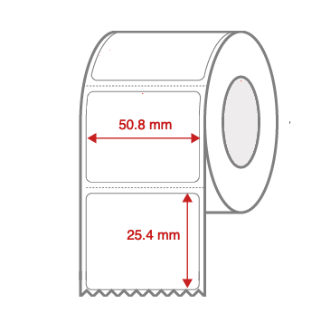 Direct Thermal Label Rolls 50.8mm x 25.4mm Perforated for Desktop Label Printers