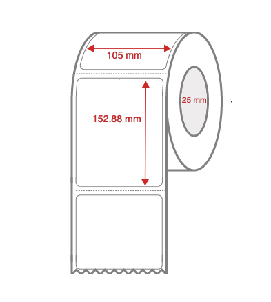 StarTrack FreightMaster Shipping Labels 105mm x 152.88mm - 10 Rolls of 430 LPR