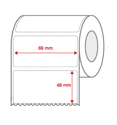 1440 69x48 DT DESK label NON PERF