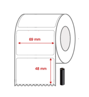 1444 69x48 TT DESK label NON PERF