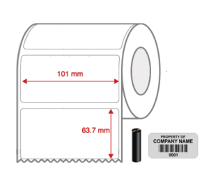 1517 101x63.7 TT Silver Mylar label NON PERF