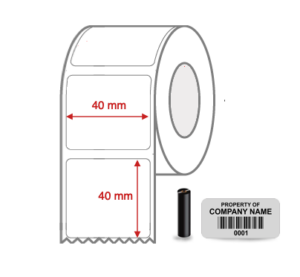 1537 40x40 TT MYLAR label NON PERF