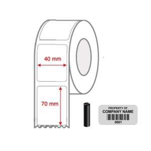 1557 40x70 Silver Myalr label NON PERF