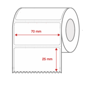 Direct Thermal Label Rolls 70mm x 35mm Perforated for Desktop Label Printers