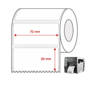 Direct Thermal Label Rolls 50mm x 15mm Non Perforated for Industrial Label Printers