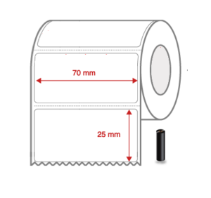 Thermal Transfer Label Rolls 84mm x 48mm Non Perforated for Desktop Label Printers