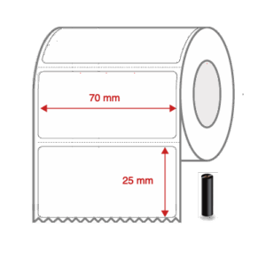 Thermal Transfer Label Rolls 50mm x 15mm Non Perforated for Desktop Label Printers