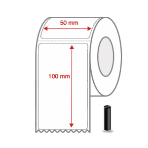 Thermal Transfer Label Rolls 50mm x 100mm Perforated for Desktop Label Printers