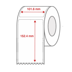 Direct Thermal Label Rolls 101.6mm x 152.4 mm Non Perforated for Desktop Label Printers