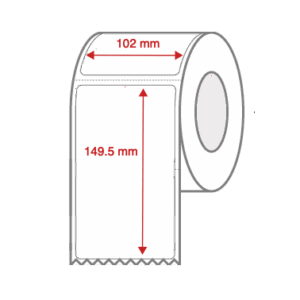 Direct Thermal Label Rolls 102mm x 149.5mm Perforated for Desktop Label Printers