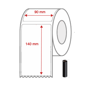 Thermal Transfer Label Rolls 90mm x 140mm Non Perforated for Desktop Label Printers