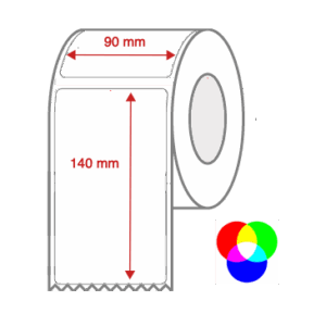 InkJet Label Rolls 90mm x 140mm Non Perforated for Inkjet Colour Label Printers