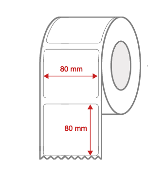 Direct Thermal Label Rolls 69mm x 48mm Non Perforated for Desktop Label Printers