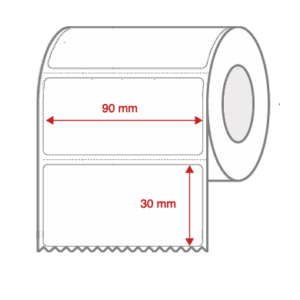 Direct Thermal Label Rolls 95mm x 30mm Perforated for Desktop Label Printers