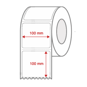 Direct Thermal Label Rolls 100mm x 100mm Perforated for Desktop Label Printers