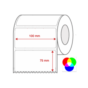 InkJet Label Rolls 100mm x 75mm Perforated for Inkjet Colour Label Printers