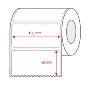 Direct Thermal Label Rolls 100mm x 50mm Perforated for Desktop Label Printers