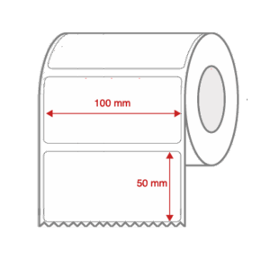 Direct Thermal Label Rolls 100mm x 50mm Non Perforated for Desktop Label Printers