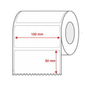 Direct Thermal Label Rolls 100mm x 50mm Non Perforated for Desktop Label Printers