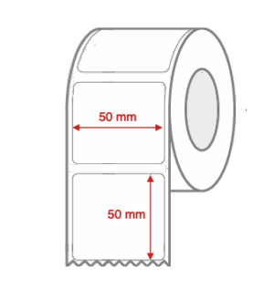 Direct Thermal Label Rolls 50mm x 50mm Non Perforated for Desktop Label Printers