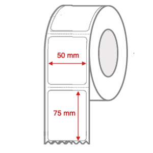 Direct Thermal Label Rolls 50mm x 75mm Perforated for Desktop Label Printers