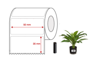 Nursery Synthetic Label Rolls 50mm x 35mm NON Perforated for Desktop Label Printers
