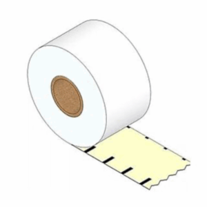 Linerless Direct Thermal Labels 80mm X 82 meter Black Mark Continuous Removable (10 Rolls)