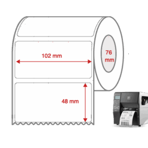 Cabinetry Label Rolls 102mm x 48mm x 76mm Direct Thermal Removable