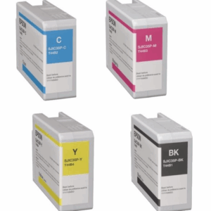 Epson CW-C6000 Inkjet Cartridge Bundle Pack YELLOW MAGENTA CYAN BLACK Gloss C6010 C6510