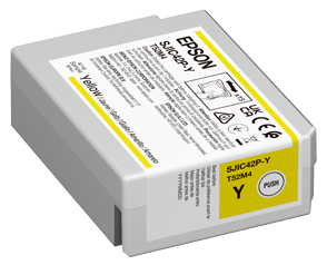 EPSON InkJet Cartridge CW-C4000 / CW-C4010A Yellow Gloss C13T52M440 SJIC42P-Y