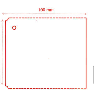 100mm x 100mm Nursery and Garden Tree Tags - Plasnet - Perforated 