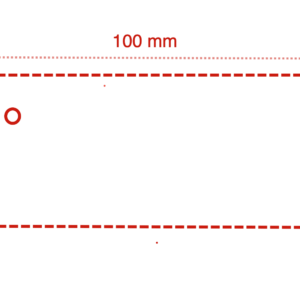 100mm x 50mm Nursery and Garden Tree Tags - Plasnet - Perforated 