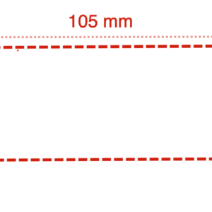 105mm x 25mm Nursery and Garden Pot Plant Tags - Plasnet - Perforated 