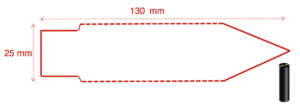 130mm x 25mm Nursery and Garden Pot Plant Tags - Plasnet - Perforated
