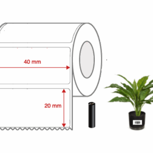 Nursery Synthetic Label Rolls 40mm x 20mm Perforated for Desktop Label Printers