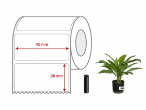 Nursery Synthetic Label Rolls 40mm x 28mm NON Perforated for Desktop Label Printers