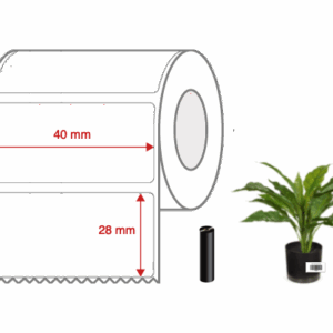 Nursery Synthetic Label Rolls 40mm x 28mm NON Perforated for Desktop Label Printers