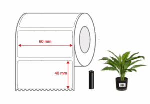 Nursery Synthetic Label Rolls 60mm x 40mm Perforated for Desktop Label Printers