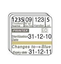 PRINTEX WHITE 3 line EO Process Indicator batch labels 29x28 700 LPR LM-PEO2928W