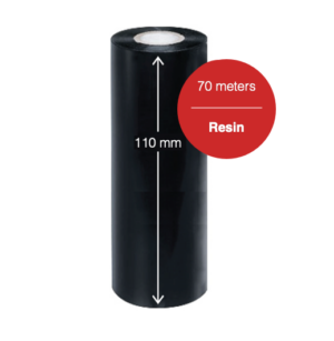 Premium M20 Resin Thermal Ribbon 110mm wide x 70 meters long