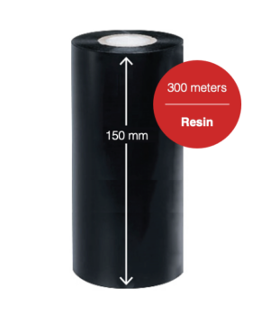 Premium M79 Resin Thermal Ribbon for 6 inch wide printers - 150mm wide x 300 meters long