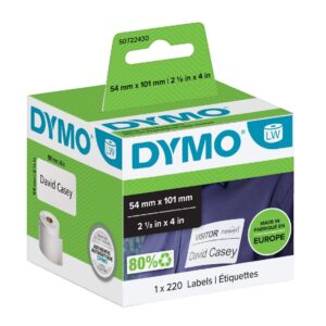 Dymo LabelWriter 101mm x 54mm Ship Label - 12 Rolls of 220 LPR - S0722420