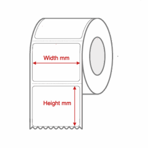 Square Compatible Nursery Synthetic Direct Thermal Label Rolls for the ZD411 and ZD410 Printers