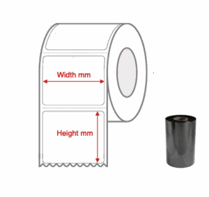 Square Compatible Nursery Synthetic Thermal Transfer Label Rolls for the ZD411 and ZD410 Printers