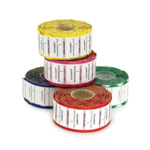 Getinge Meditrax Suretrax Process Indicator Labels Green, Blue , Cerise, Red, Yellow