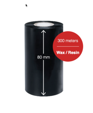 Premium M40 Wax Resin Thermal Ribbon 80mm wide x 300 meters long