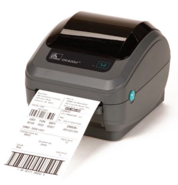 Zebra GK420d Direct Thermal Label Printer Ethernet USB (Now ZD421)