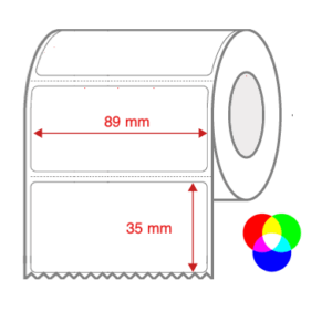InkJet Label Rolls 89mm x 35mm Perforated for Inkjet Colour Label Printers