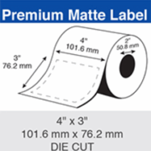 Epson Inkjet Label Roll 101.6mm x 76.2mm x 50mm Core (6 Rolls of 380) Paper Matte C35MD002